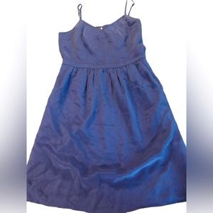 Madewell Womens 2 Dress Short Silk Navy